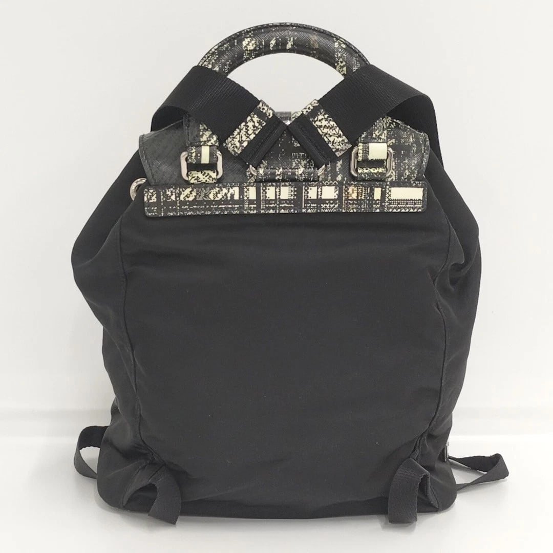 PRADA CHECK NYLON PVC BACKPACK - 2