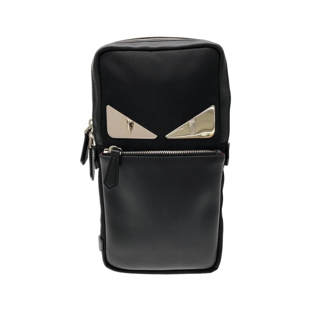 FENDI BAG BUGS SHOULDER BAG LEATHER NYLON (1 of 6)