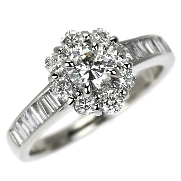 PT900 DIAMOND RING: Pt900 diamond ring Brand: None Type/Style: Ring Material: Pt900 Color: PT Size: 4.75 - 5US Accessories: None Accessories Notice: When purchasing pre-owned goods, please refer to the photos