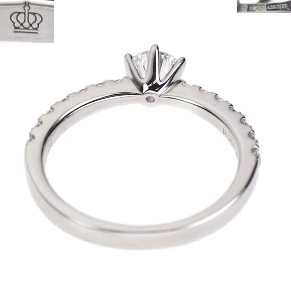 ROYAL ASHER PT950 DIAMOND RING - 2