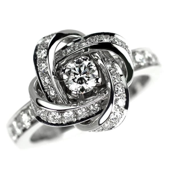 BOUCHERON K18WG DIAMOND RING: Boucheron K18WG Diamond Ring Brand: Boucheron Type/Style: Ring Material: K18WG Color: WG Size: 3.75US Accessories: None Accessories Notice: When purchasing pre-owned goods, please refer to the photos