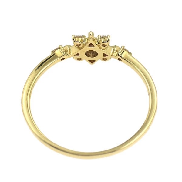 K18YG DIAMOND RING - 2