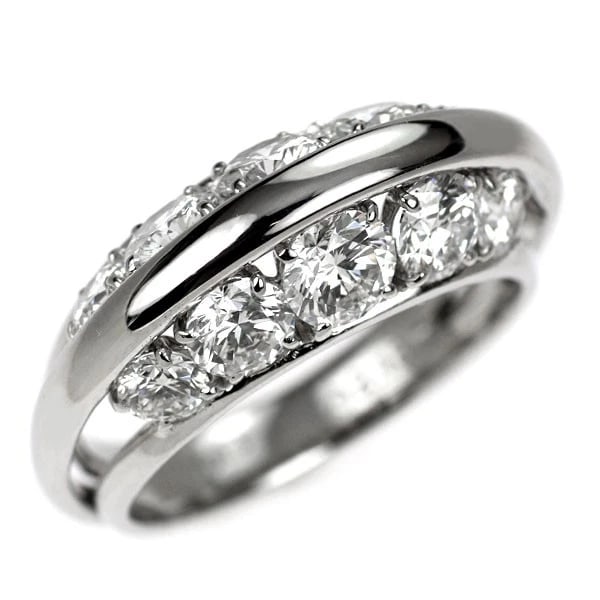 PT950 DIAMOND RING: Pt950 diamond ring Brand: None Type/Style: Ring Material: Pt950 Color: PT Size: 5.5 - 5.75US Accessories: None Accessories Notice: When purchasing pre-owned goods, please refer to the photos of the