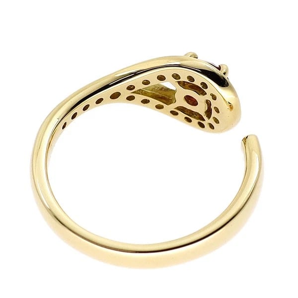 K18YG RUBY DIAMOND RING - 2