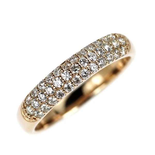 PONTE VECCHIO K18PG DIAMOND RING: Ponte Vecchio K18PG Diamond Ring Brand: Pontevecchio Type/Style: Ring Material: K18PG Color: PG Size: 5.5 - 5.75US Accessories: None Accessories Notice: When purchasing pre-owned goods, please refer
