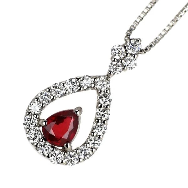 PT900/ PT850 UNHEATED PIGEON BLOOD RUBY DIAMOND PENDANT NECKLACE: Pt900/ Pt850 Unheated Pigeon Blood Ruby Diamond Pendant Necklace Brand: None Type/Style: pendant necklace Material: Pt900/ Pt850, Main Stone/Creation Ruby Color: PT Size: Necklace: Chain Length ?45