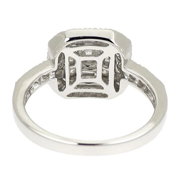 K18WG DIAMOND RING - 2