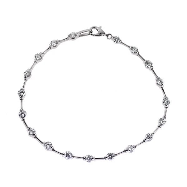 PT850 DIAMOND BRACELET: PT850 diamond bracelet Brand: None Type/Style: bracelets Material: Pt850, Main Stone/Creation Natural Color: Silver Size: Length/Width/Diameter 3.5 Accessories: None Accessories Notice: When