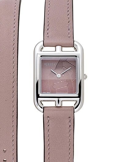 HERMES CAPE COD DOUBLE TOUR PINK NEW WATCH: Hermes Cape Cod Double Tour Pink New Watch Brand: HERM?S Type/Style: Wristwatch Material: SS Color: Dial Color Pink Size: Case Size: 23mm Accessories: None Accessories Notice: When purchasing