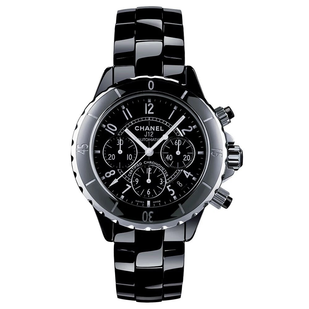 CHANEL J CHRONOGRAPH CERAMIC AUTOMATIC WATCH - 2