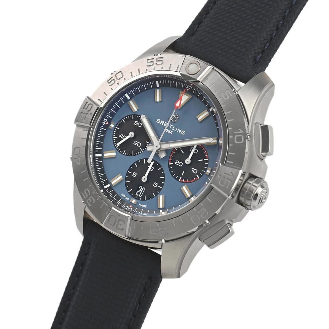 BREITLING AVENGER B CHRONOGRAPH WATCH: Breitling Avenger B Chronograph Watch Brand: Breitling Type/Style: Wristwatch Material: SS Color: Dial Color Blue Size: Case Size: 44mm Accessories: None Accessories Notice: When purchasing pre-owned