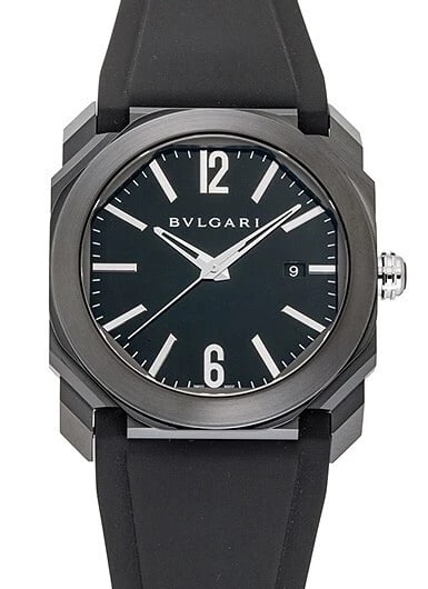 BVLGARI GERALD GENTA OCTO ULTRA NERO BLACK NEW WATCH: Bvlgari Gerald Genta Octo Ultra Nero Black New Watch Brand: Bvlgari Type/Style: Wristwatch Material: SS rubber Color: Dial Color Black Size: Case Size: 41mm Accessories: None Accessories Notice: When