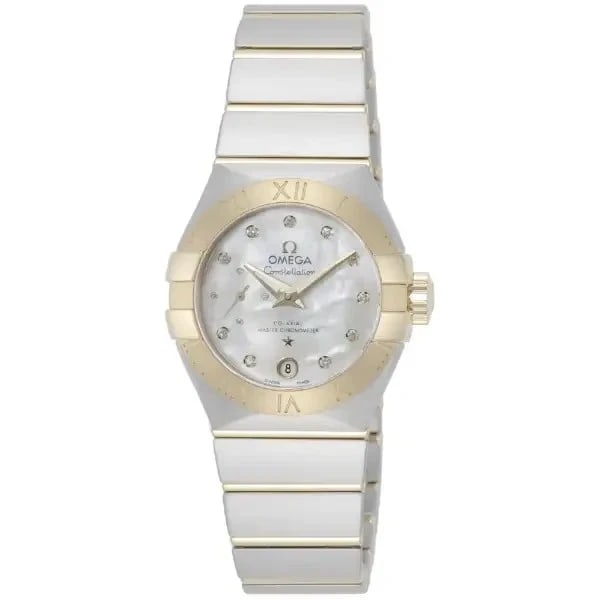 OMEGA CONSTELLATION WATCH: Omega Constellation Watch Brand: OMEGA Type/Style: Wristwatch Material: SS + Yellow Gold Color: Dial Color white Size: Case Size: 27mm Accessories: None Accessories Notice: When purchasing