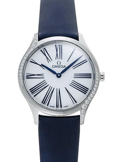 OMEGA DE VILLE TRESOR WHITE NEW WATCH: Omega De Ville Tresor White New Watch Brand: OMEGA Type/Style: Wristwatch Material: SS leather Color: Dial Color White Size: Case Size: 36mm Accessories: None Accessories Notice: When purchasing