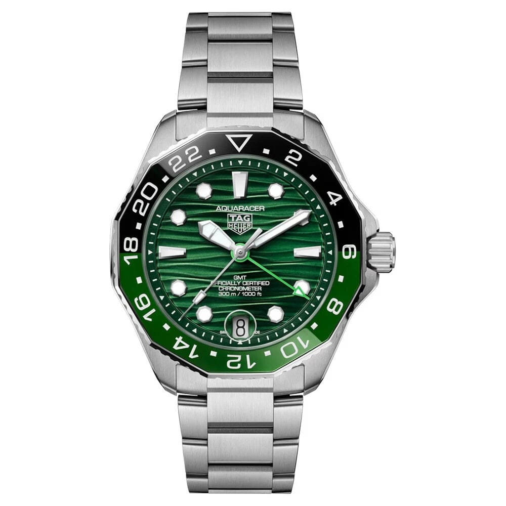 TAG HEUER AQUARACER PROFESSIONAL GMT WATCH: TAG HEUER Aquaracer Professional GMT Watch Brand: TAG Heuer Type/Style: Wristwatch Material: SS Color: Dial Color silver Size: Case Size: 42mm Accessories: None Accessories Notice: When purchasing
