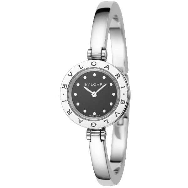 BVLGARI B-ZERO BLACK WATCH: BVLGARI B-ZERO Black Watch Brand: Bvlgari Type/Style: Wristwatch Material: SS Color: Dial Color Black Size: Case Size: 23mm Accessories: None Accessories Notice: When purchasing pre-owned goods,