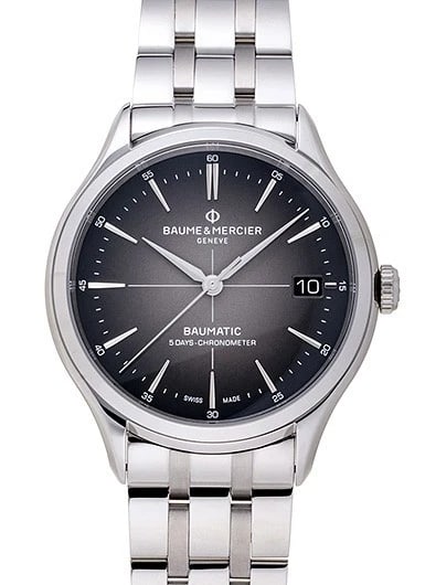 BAUME & MERCIER CLIFTON BAUMATIC COSC GRAY (BRAND NEW) WATCH (1 of 2)