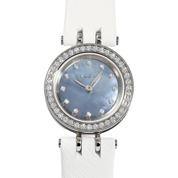 BVLGARI B.ZERO WOMEN WATCH: BVLGARI B.ZERO WOMEN Watch Brand: Bvlgari Type/Style: Wristwatch Material: SS leather Color: Dial Color Blue MOP Size: Case diameter: 23 x 23 mm Accessories: None Accessories Notice: When purchasing