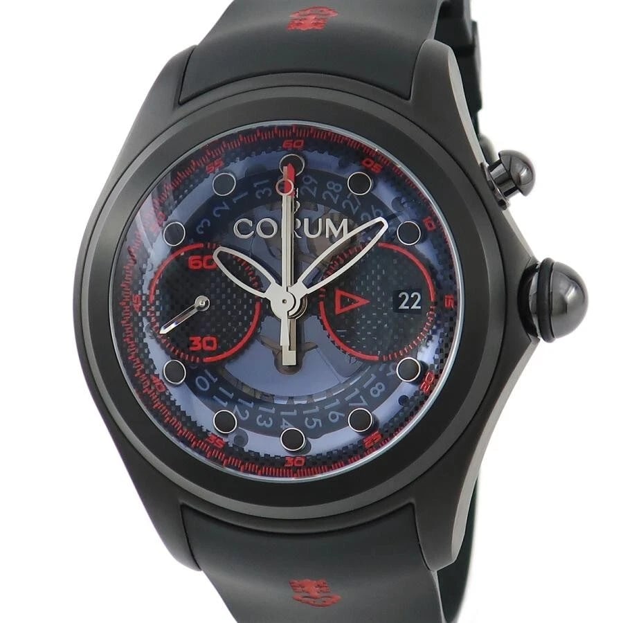 CORUM BIG BUBBLE CENTRO LIMITED EDITION WATCH: CORUM Big Bubble Centro Limited Edition Watch Brand: Corum Type/Style: Wristwatch Material: Titanium rubber Color: Dial Color black Size: Case Size: 52mm Accessories: None Accessories Notice: When