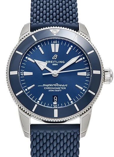 BREITLING SUPEROCEAN HERITAGE II B AUTOMATIC WATCH: Breitling Superocean Heritage II B Automatic Watch Brand: Breitling Type/Style: Wristwatch Material: SS Color: Dial Color Blue Size: Case Size: 44mm Accessories: None Accessories Notice: When
