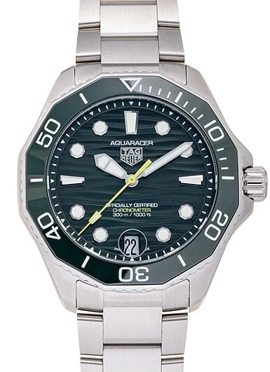 TAG HEUER AQUARACER PROFESSIONAL GREEN NEW WATCH: TAG Heuer Aquaracer Professional Green New Watch Brand: TAG Heuer Type/Style: Wristwatch Material: SS CE Color: Dial Color Green Size: Case Size: 42mm Accessories: None Accessories Notice: When