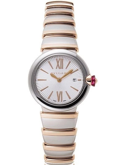 BVLGARI LUCEA SILVER NEW WATCH: Bvlgari Lucea Silver New Watch Brand: Bvlgari Type/Style: Wristwatch Material: SS pink Gold Color: Dial Color Silver Size: Case Size: 28mm Accessories: None Accessories Notice: When purcha