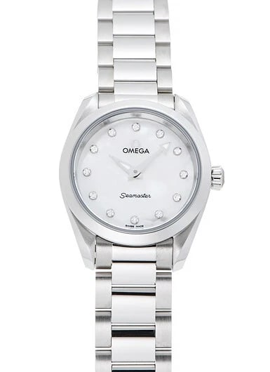OMEGA SEAMASTER AQUA TERRA WHITE NEW WATCH: Omega Seamaster Aqua Terra White New Watch Brand: OMEGA Type/Style: Wristwatch Material: SS Color: Dial Color White Size: Case Size: 28mm Accessories: None Accessories Notice: When purchasing