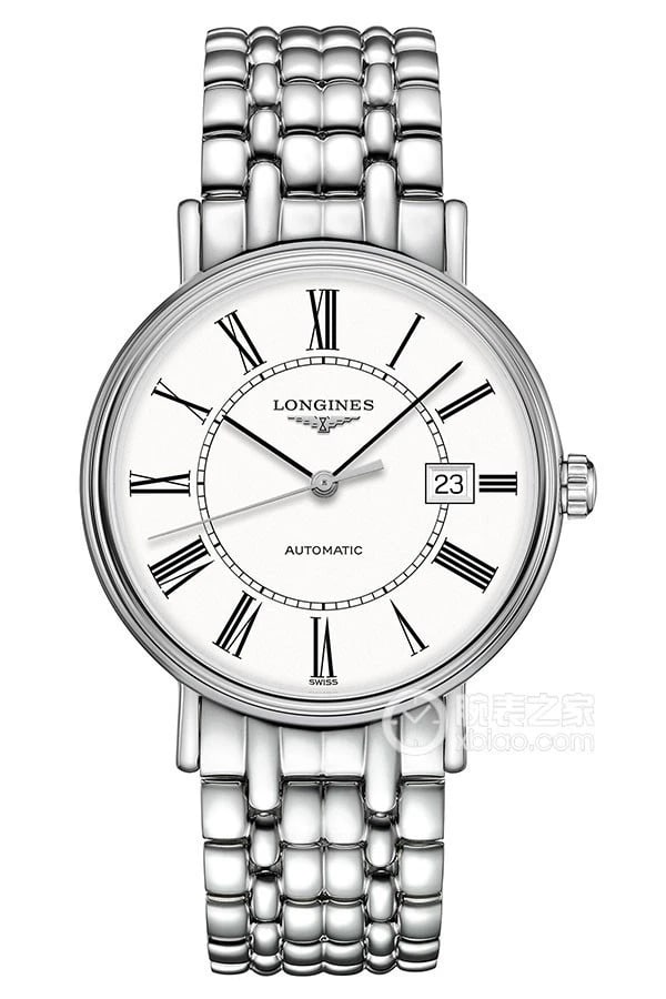 LONGINES PRESENCE WHITE DIAL STAINLESS STEEL AUTOMATIC WATCH (1 of 2)