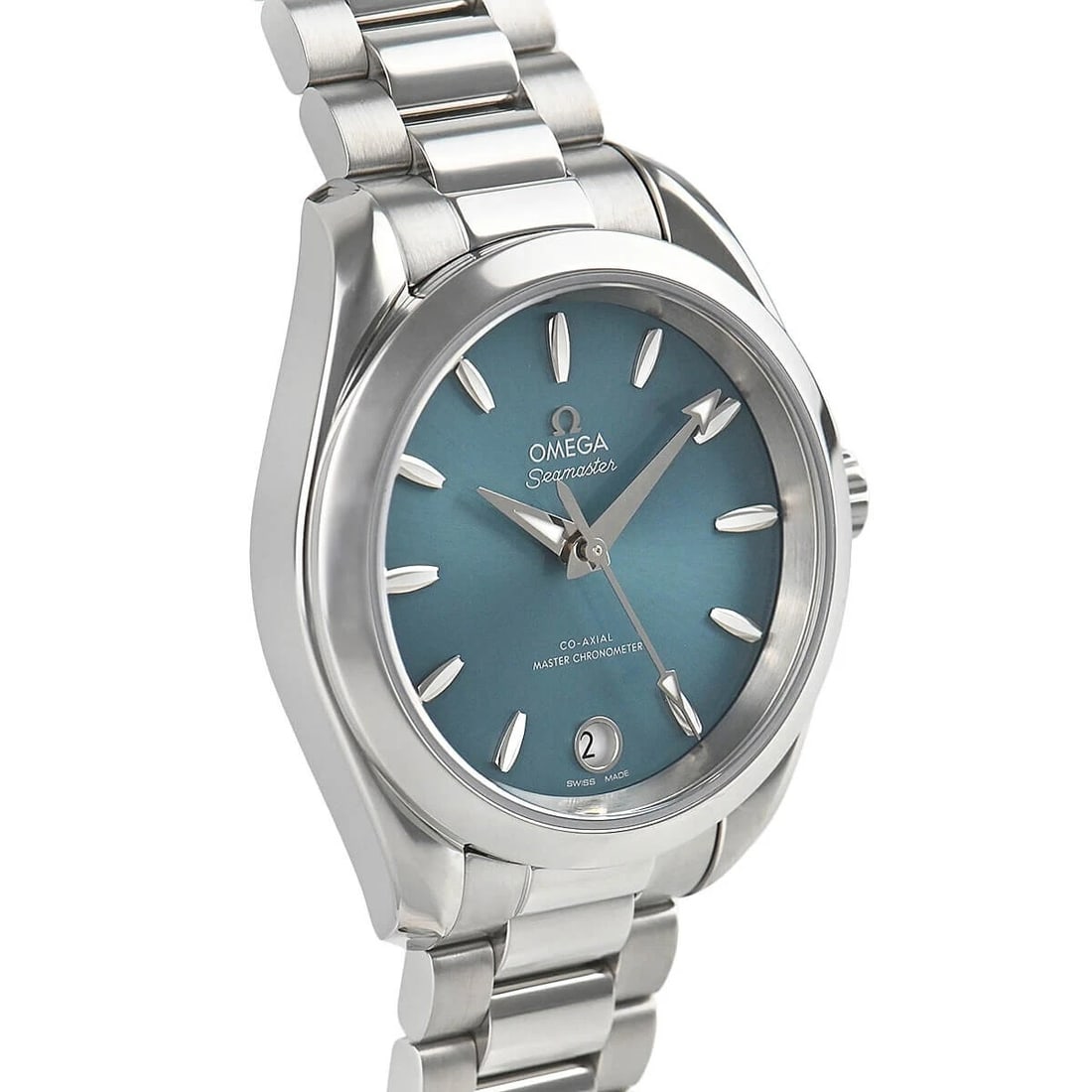 OMEGA SEAMASTER AQUA TERRA MASTER CHRONOMETER WATCH: Omega Seamaster Aqua Terra Master Chronometer Watch Brand: OMEGA Type/Style: Wristwatch Material: SS Color: Dial Color Green Size: Case Size: 34mm Accessories: None Accessories Notice: When