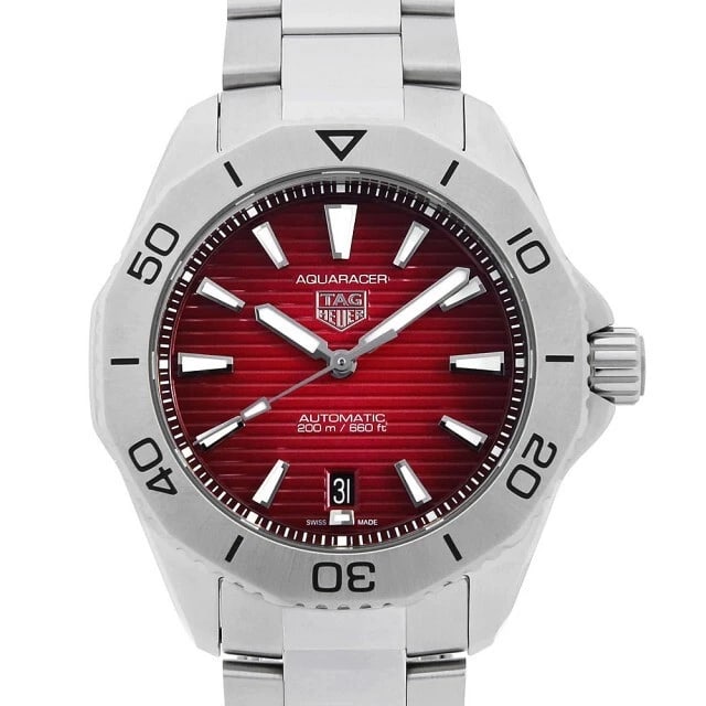 TAG HEUER PROFESSIONAL DATE NEW MEN'S WATCH: Tag Heuer Professional Date New Men's Watch Brand: TAG Heuer Type/Style: Wristwatch Material: SS Color: Dial Color Red Size: Case Size: 40mm Accessories: None Accessories Notice: When purchasing