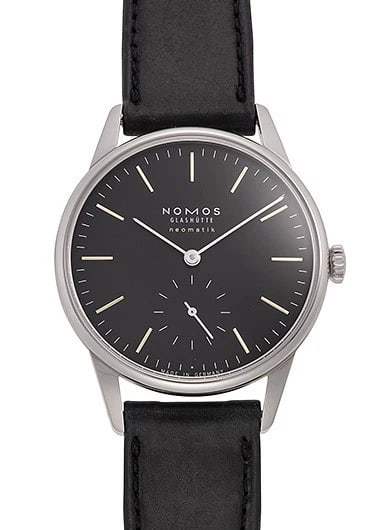 NOMOS ORION NEOMATIK BLACK (BRAND NEW) WATCH: Nomos Orion Neomatik Black (Brand New) Watch Brand: NOMOS Type/Style: Wristwatch Material: SS leather Color: Dial Color Black Size: Case Size: 36.4mm Accessories: None Accessories Notice: When