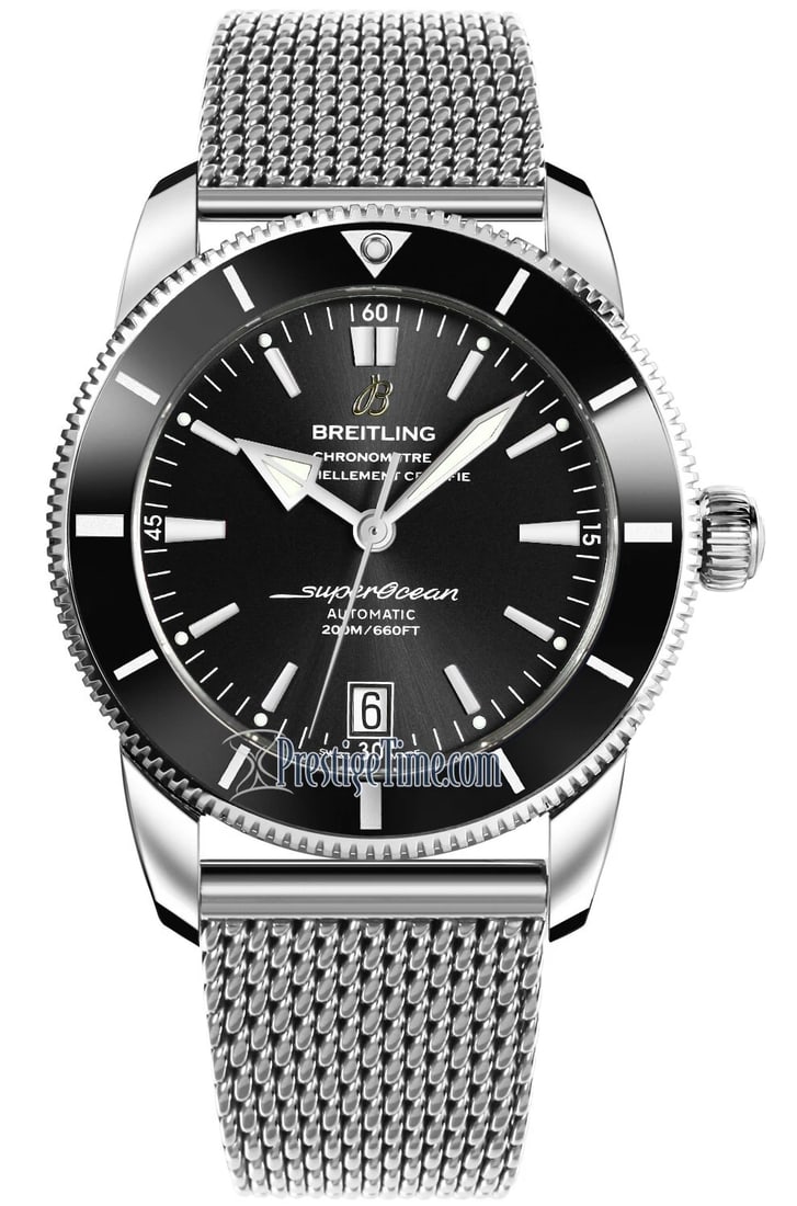 BREITLING SUPEROCEAN HERITAGE AUTOMATIC BLACK WATCH: Breitling Superocean Heritage Automatic Black Watch Brand: Breitling Type/Style: Wristwatch Material: SS Ceramic Color: Dial Color Black Size: Case Size: 42mm Accessories: None Accessories
