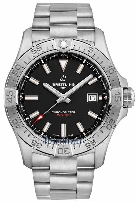 BREITLING AVENGER AUTOMATIC WATCH: BREITLING Avenger Automatic Watch Brand: Breitling Type/Style: Wristwatch Material: SS Color: Dial Color Black Size: Case Size: 42mm Accessories: None Accessories Notice: When purchasing p