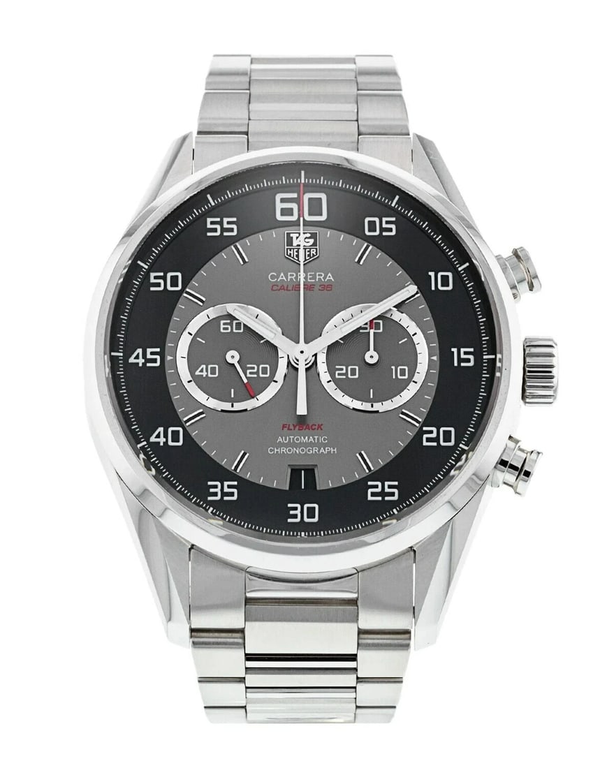 TAG HEUER CARRERA CAL. FLYBACK BK WATCH: TAG HEUER Carrera Cal. Flyback BK Watch Brand: TAG Heuer Type/Style: Wristwatch Material: SS Color: Dial Color Black Size: Case Size: 43mm Accessories: None Accessories Notice: When purchasing