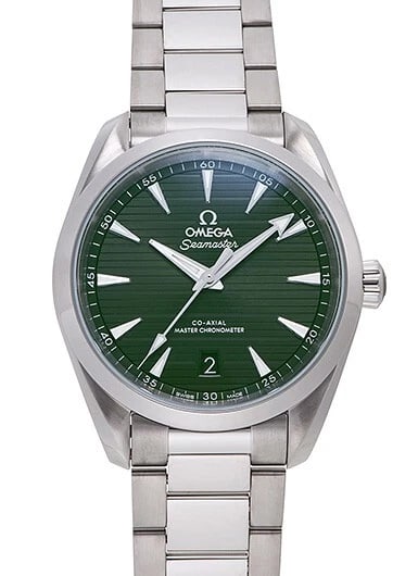 OMEGA SEAMASTER AQUA TERRA GREEN NEW WATCH: Omega Seamaster Aqua Terra Green New Watch Brand: OMEGA Type/Style: Wristwatch Material: SS Color: Dial Color Green Size: Case Size: 38mm Accessories: None Accessories Notice: When purchasing