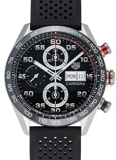 TAG HEUER CARRERA CALIBRE CHRONOGRAPH DAY DATE WATCH (1 of 4)