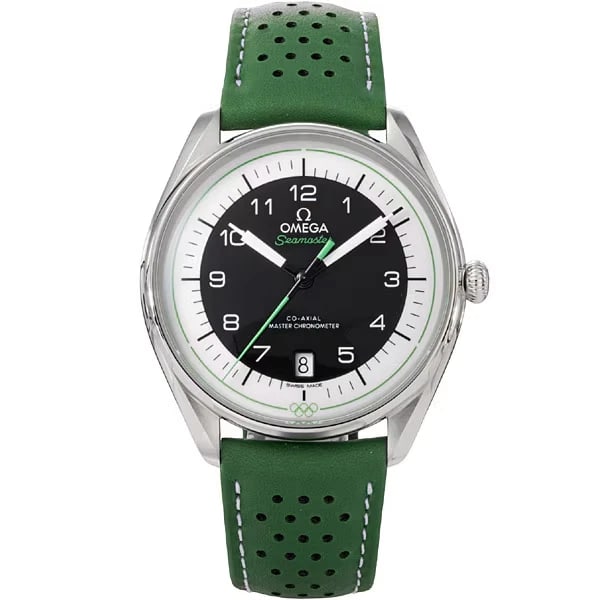 OMEGA SEAMASTER OLYMPIC OFFICIAL TIMEKEEPER WATCH: OMEGA Seamaster Olympic Official Timekeeper Watch Brand: OMEGA Type/Style: Wristwatch Material: SS Color: Dial Color Blue Size: Size: (Approx.) 38mm (height) x 39.5mm (width) x 11.75mm (thickness)