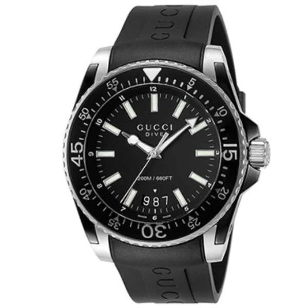 GUCCI DIVE BLACK WATCH (1 of 2)