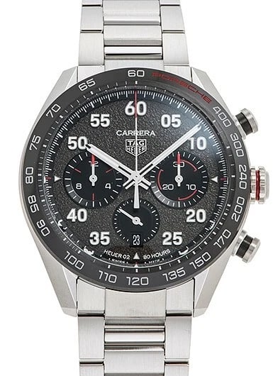 TAG HEUER CARRERA PORSCHE SPECIAL EDITION GREY/BLACK NEW WATCH: TAG Heuer Carrera Porsche Special Edition Grey/Black New Watch Brand: TAG Heuer Type/Style: Wristwatch Material: Material SS x CE Color: Dial Color Gray/Black Size: Case Size: 44mm Accessories: None