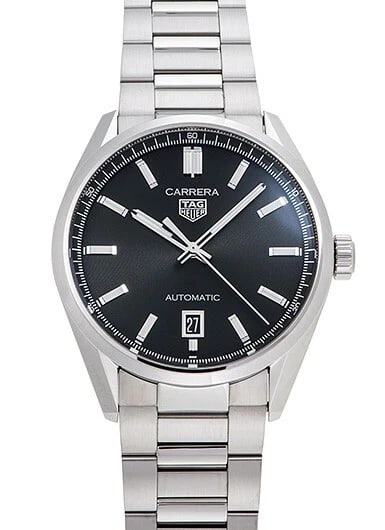 TAG HEUER CARRERA DATE BLACK NEW WATCH: TAG Heuer Carrera Date Black New Watch Brand: TAG Heuer Type/Style: Wristwatch Material: SS Color: Dial Color Black Size: Case Size: 39mm Accessories: None Accessories Notice: When purchasing