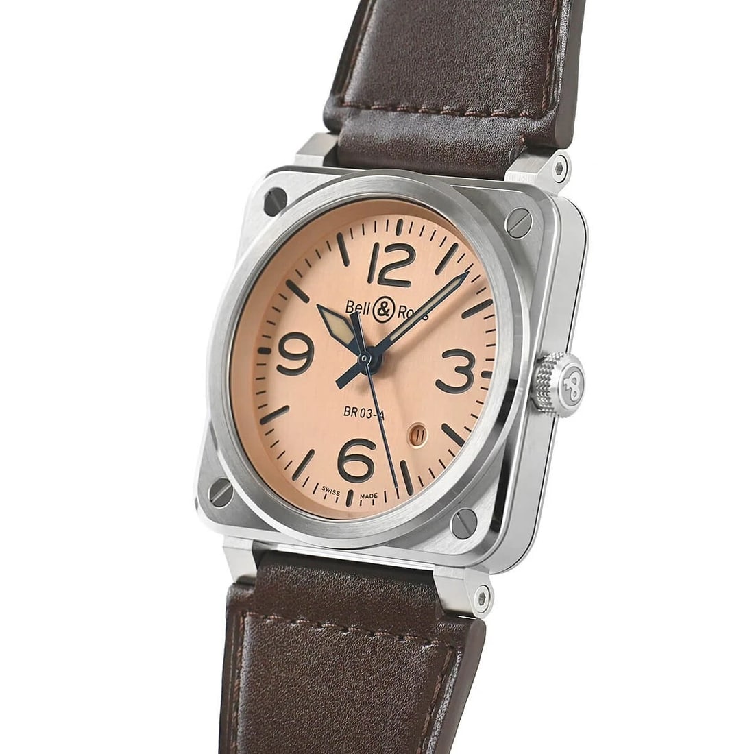 BELL & ROSS BR COPPER WATCH: Bell & Ross br copper Watch Brand: Bell & Ross Type/Style: Wristwatch Material: SS Color: Dial Color gold copper Size: Case Size: 41mm Accessories: None Accessories Notice: When purchasing