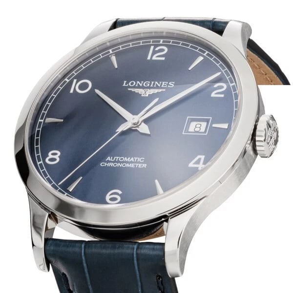 LONGINES RECORD LEATHER BELT WATCH - 2