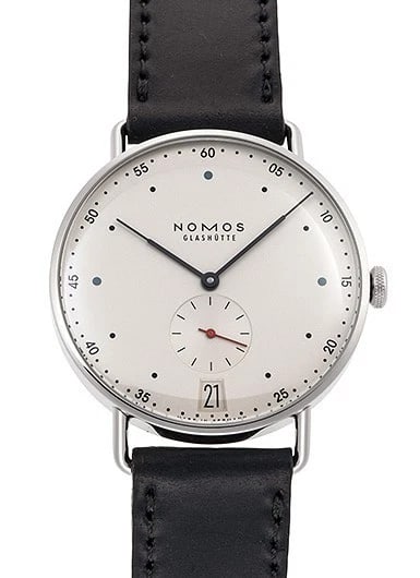 NOMOS METRO WHITE NEW WATCH: Nomos Metro White New Watch Brand: NOMOS Type/Style: Wristwatch Material: SS Color: Dial Color White Size: Case Size: 38.5mm Accessories: None Accessories Notice: When purchasing pre-owned goods,