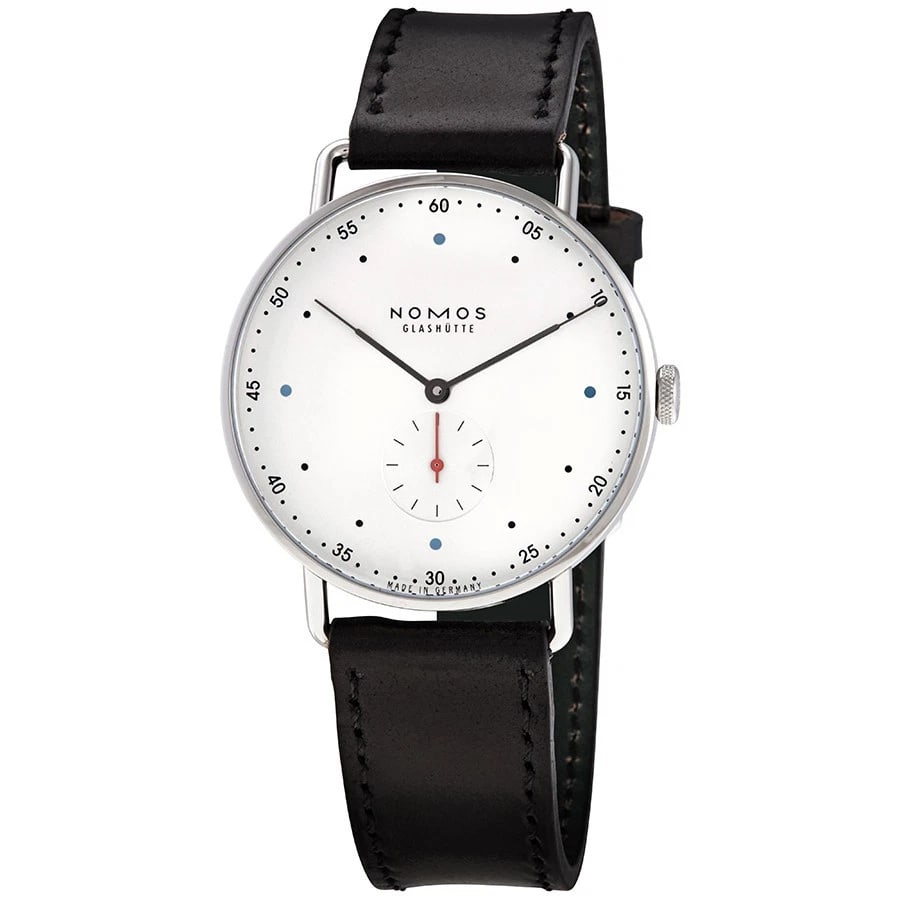 NOMOS METRO WATCH: NOMOS Metro Watch Brand: NOMOS Type/Style: Wristwatch Material: SS Color: Dial Color silver Size: Case Size: 38.5mm Accessories: None Accessories Notice: When purchasing pre-owned goods, please refer