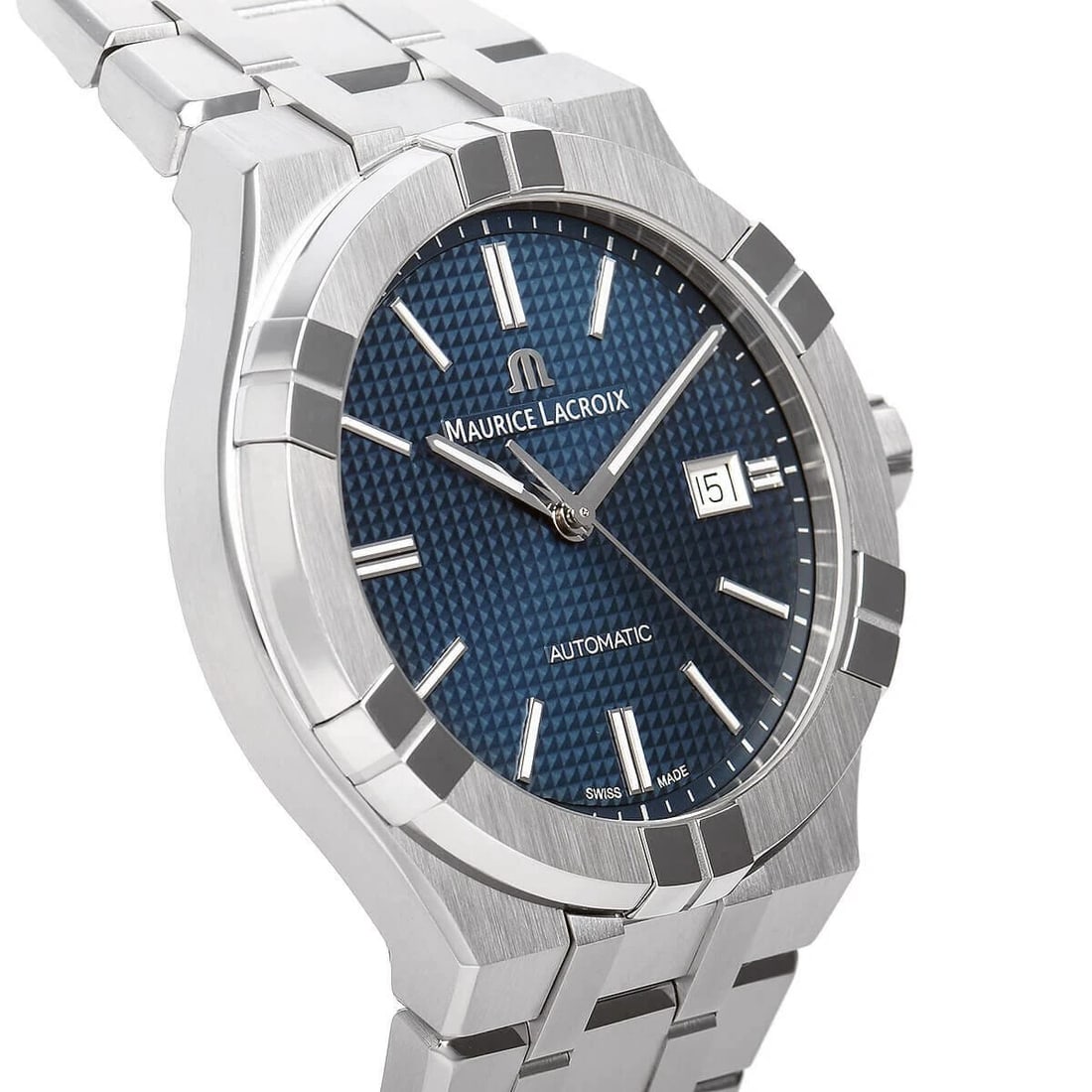 MAURICE LACROIX ICON AUTOMATIC WATCH: Maurice Lacroix Icon Automatic Watch Brand: Maurice Lacroix Type/Style: Wristwatch Material: SS Color: Dial Color Blue Size: Case Size: 42mm Accessories: None Accessories Notice: When purchasing