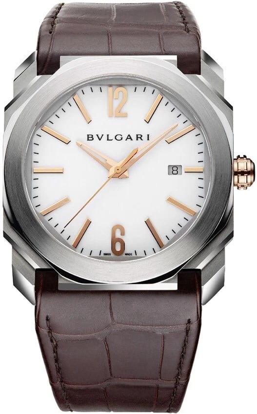 BVLGARI OCTO MEN WATCH: BVLGARI Octo men Watch Brand: TAG Heuer Type/Style: Wristwatch Material: ss leather Color: Dial Color white Size: Case Size: 41mm Accessories: None Accessories Notice: When purchasing pre-