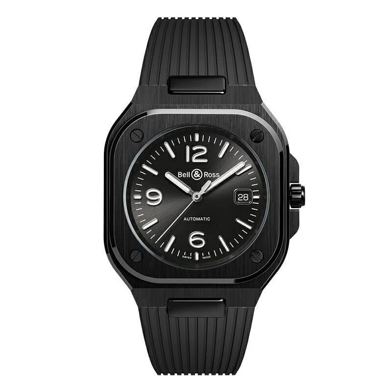 BELL&ROSS BR BLACK CERAMIC WATCH: BELL&ROSS BR Black Ceramic Watch Brand: Bell & Ross Type/Style: Wristwatch Material: Ceramic rubber Color: Dial Color Black Size: Case Size: 40mm Accessories: None Accessories Notice: When