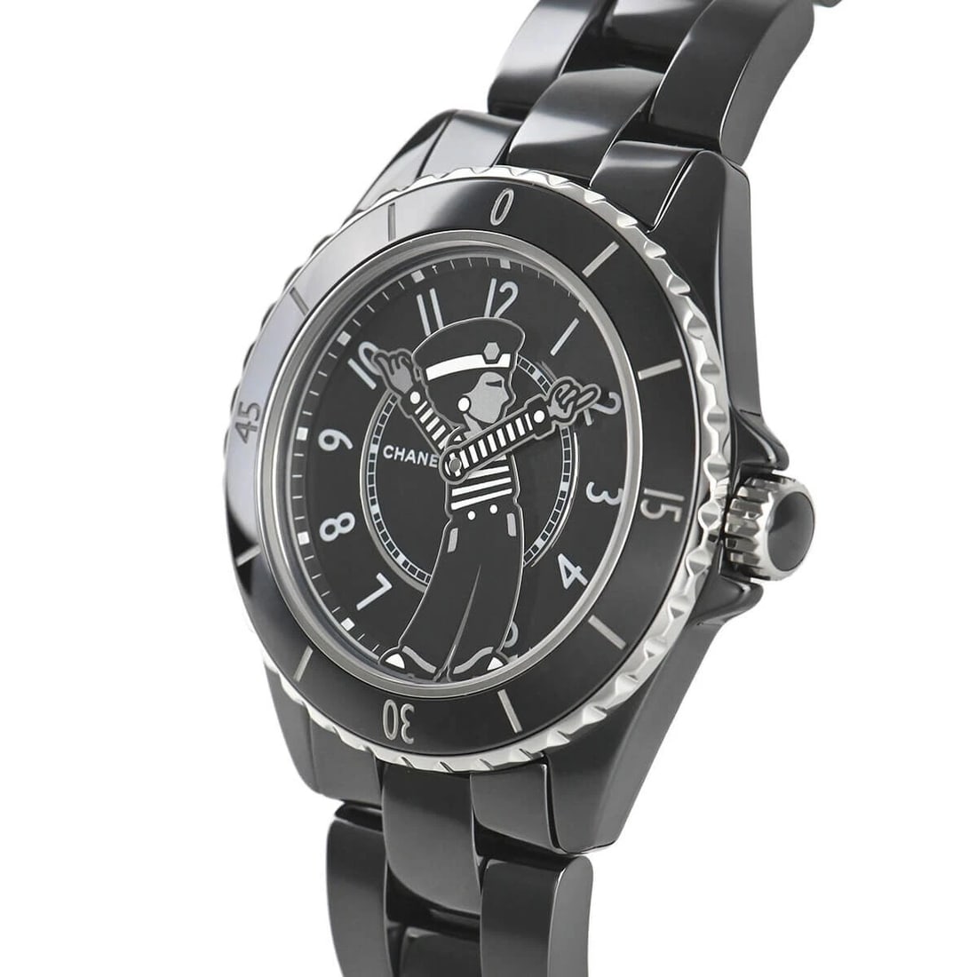 CHANEL MADEMOISELLE J LA PAUSA WATCH: Chanel Mademoiselle J La Pausa Watch Brand: CHANEL Type/Style: Wristwatch Material: ceramic Color: Dial Color black Size: Case Size: 38mm Accessories: None Accessories Notice: When purchas