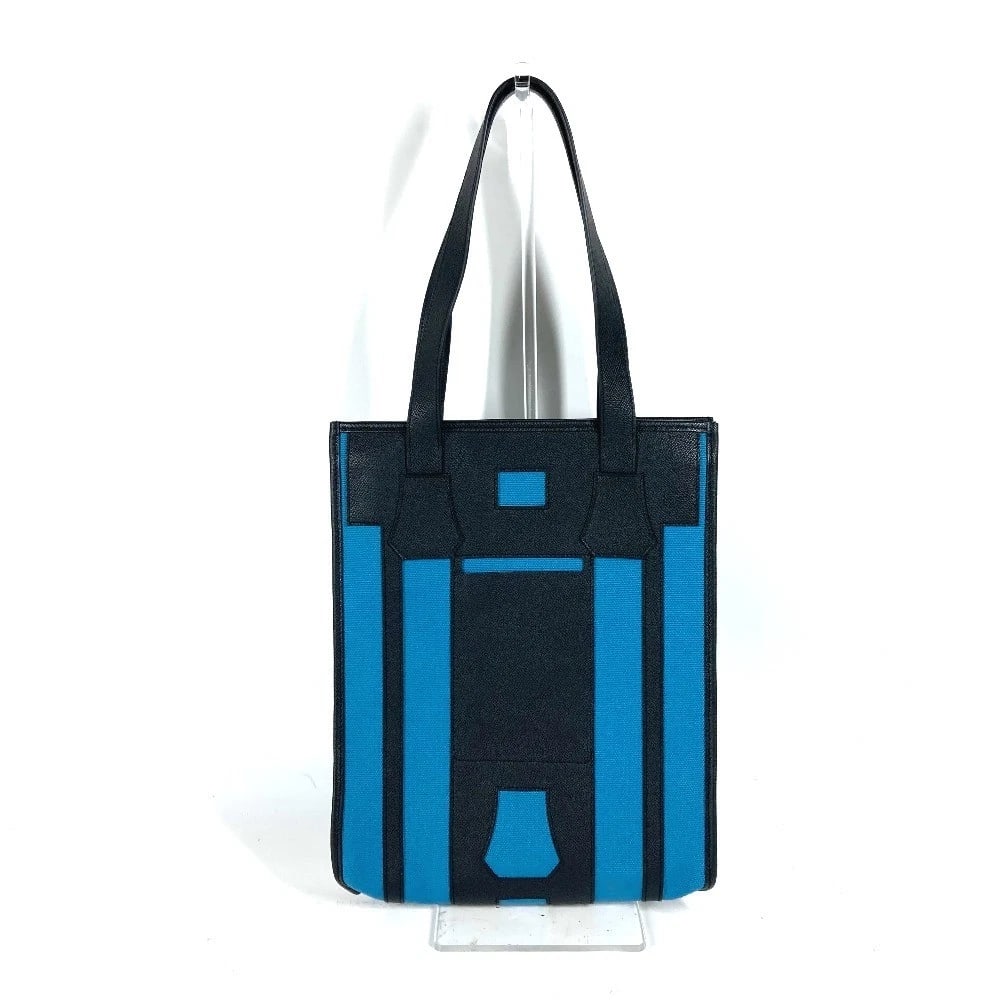 HERMES BICOLOR PETITH VERTICAL TOTE BAG SHOULDER BAG: HERMES Bicolor Petith Vertical Tote Bag Shoulder Bag Brand: HERMES Type/Style: Shoulder Bag Material: Taurillon Clece Color: Blackxblue Size: W10.8?H13.4?D2.4inch / W27.5cm?H34cm?D6cm Accessories: