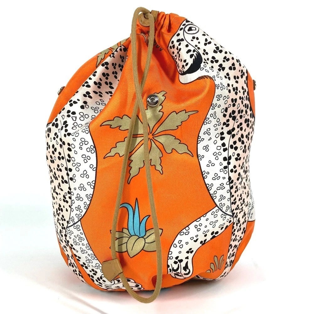HERMES MULTI POUCH MUSARDINE POTION DRAWSTRING BAG - 3